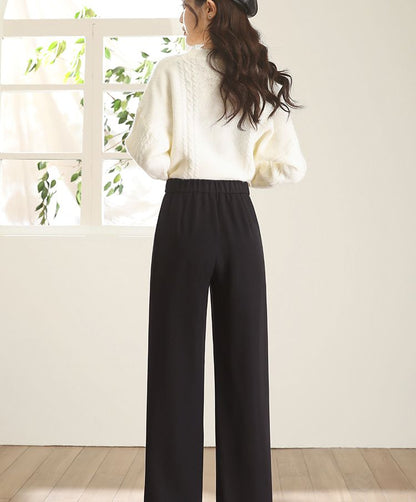 Elegant Grace Flared Trousers