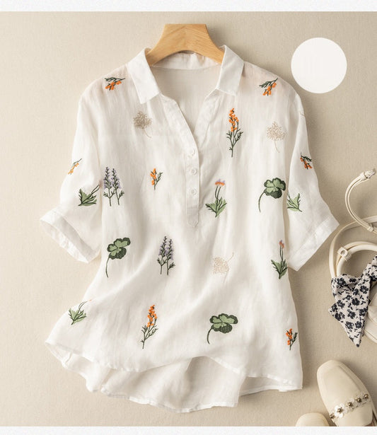 Bright and Beautiful: The Perfect White Embroidered Tunic