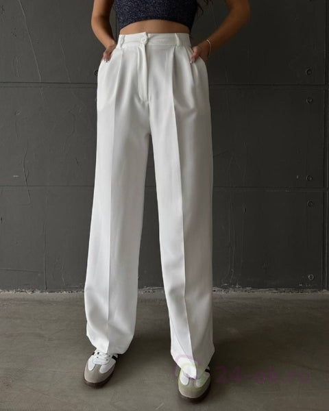 Elegant Grace Flared Trousers